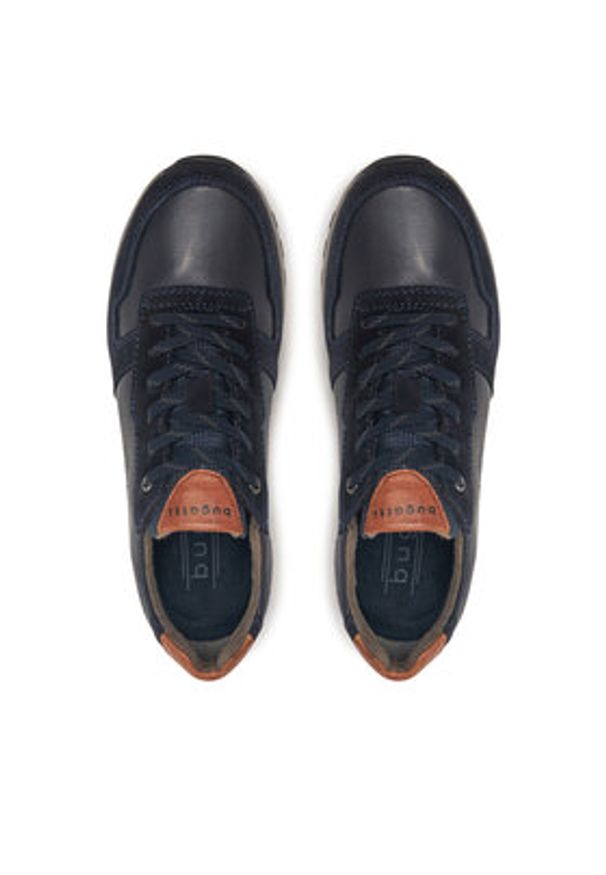 Bugatti Sneakersy Cirino 333A021L1459 Granatowy. Kolor: niebieski. Materiał: skóra