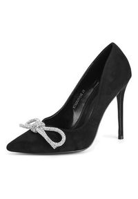 DeeZee Szpilki HT92831-140 Czarny. Kolor: czarny. Materiał: materiał. Obcas: na szpilce #6