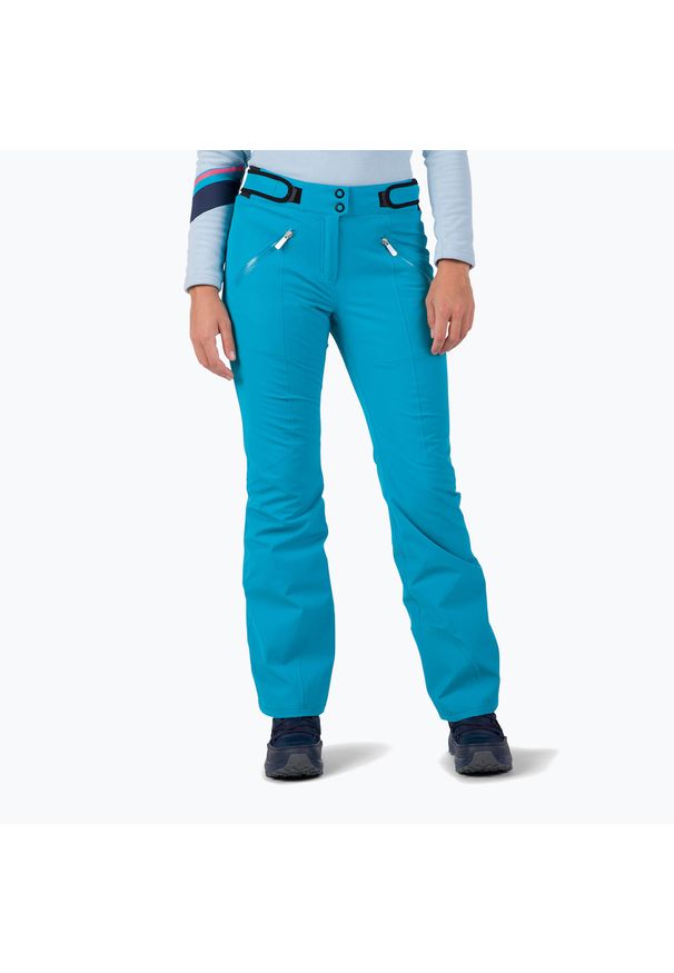 Spodnie narciarskie damskie Rossignol Blackside. Kolor: niebieski. Sezon: zima. Sport: narciarstwo