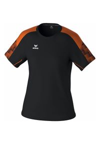 ERIMA - Koszulka damska Erima Evo Star. Kolor: czarny, wielokolorowy, pomarańczowy. Długość rękawa: raglanowy rękaw #1