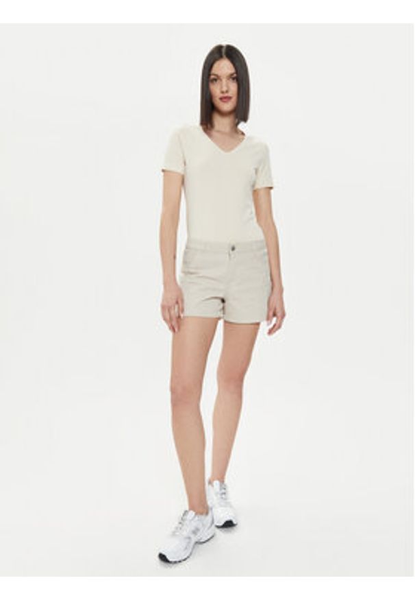 JDY Szorty jeansowe Avery 15322145 Beżowy Regular Fit. Kolor: beżowy. Materiał: bawełna