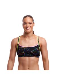 FUNKITA - Strój dwuczęściowy Funkita Sports Top Star Sign - góra od bikini. Kolor: czarny