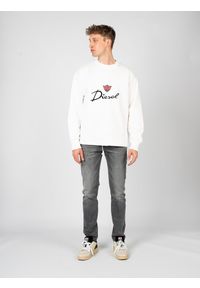 Diesel Bluza "S-Macsless" | A09029-0CJAD | Mężczyzna | Biały. Kolor: biały. Materiał: bawełna. Styl: sportowy, elegancki