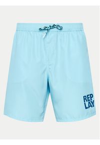 Replay Szorty kąpielowe LM1141.000.82972 Błękitny Regular Fit. Kolor: niebieski. Materiał: syntetyk #3