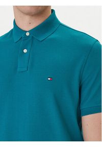TOMMY HILFIGER - Tommy Hilfiger Polo 1985 MW0MW17770 Zielony Regular Fit. Typ kołnierza: polo. Kolor: zielony. Materiał: bawełna #5