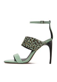 Eva Minge Sandały EO-NADIA-LT2035-2-2 Zielony. Kolor: zielony. Materiał: syntetyk, skóra #6