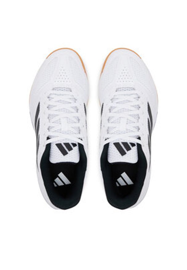 Adidas - adidas Buty halowe Ligra 8 JI1505 Biały. Kolor: biały. Materiał: materiał