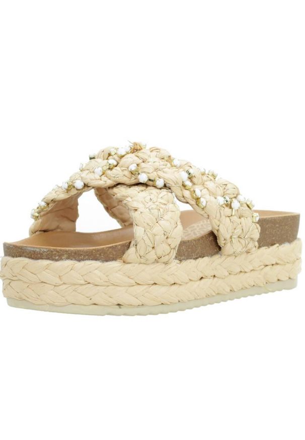 Sandały MTNG 52757M Brązowy. Kolor: brązowy. Materiał: tkanina, skóra. Sezon: lato