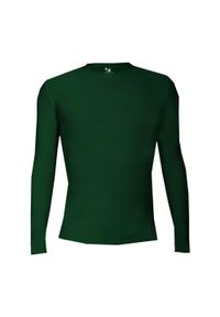 BADGER SPORT - Koszulka z długim rękawem Pro Compression Adults Men Round Neck Undershirt. Kolor: zielony. Długość rękawa: długi rękaw. Długość: długie