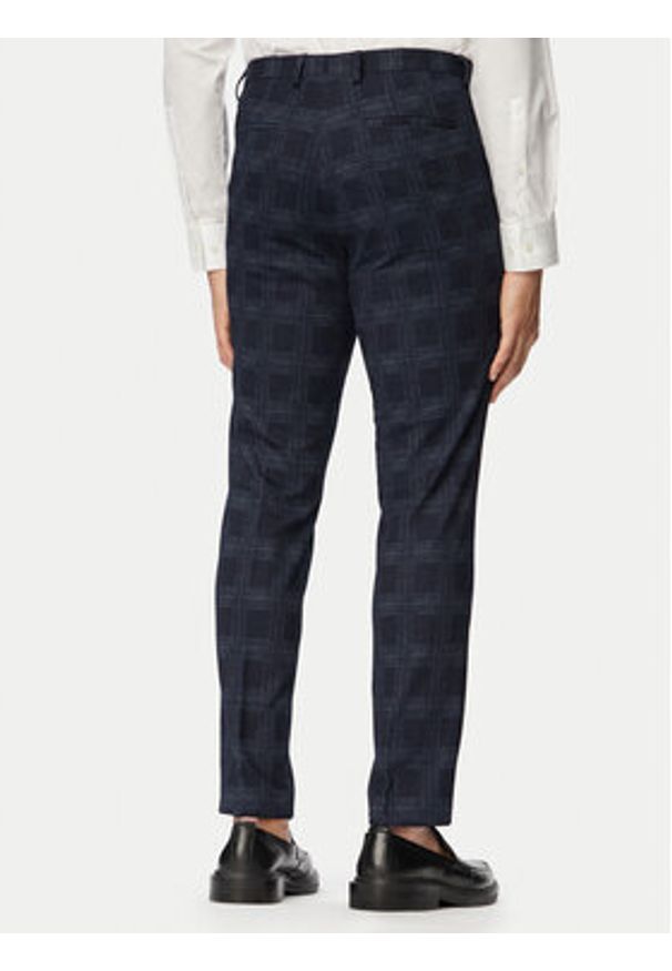 Hugo - HUGO Chinosy Hesten263X-H 50565367 Granatowy Slim Fit. Kolor: niebieski. Materiał: syntetyk