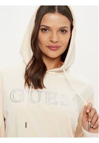Guess Bluza V4RQ25 KBXI2 Écru Regular Fit. Materiał: syntetyk