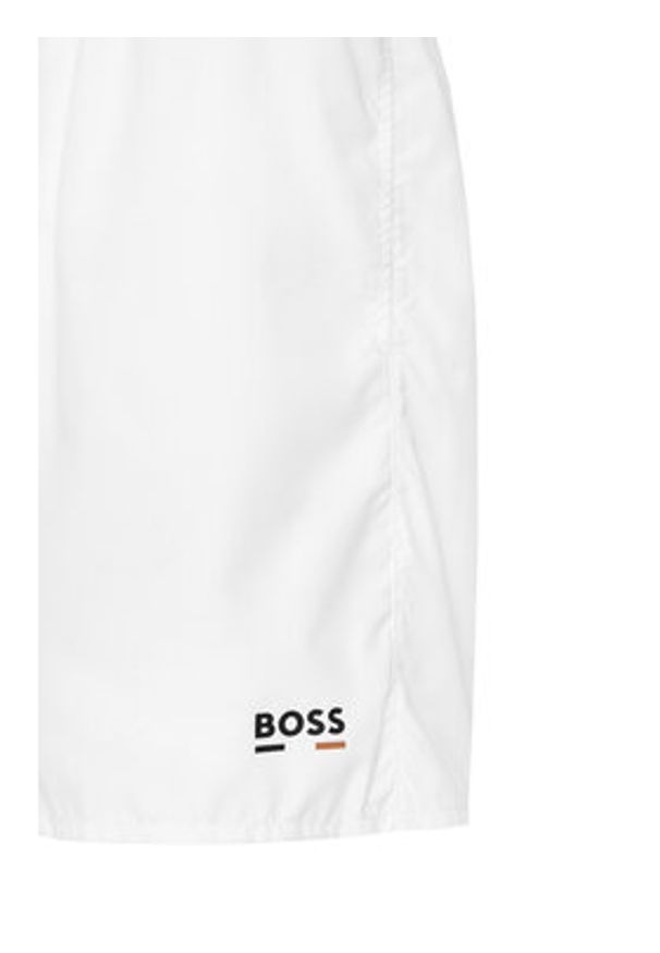 BOSS Szorty kąpielowe Swordfish 50554613 Beżowy jasny Regular Fit. Kolor: beżowy. Materiał: syntetyk