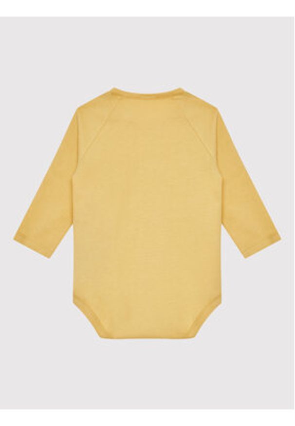 United Colors of Benetton - United Colors Of Benetton Body dziecięce 3ATNAB007 Żółty Regular Fit. Kolor: żółty. Materiał: bawełna