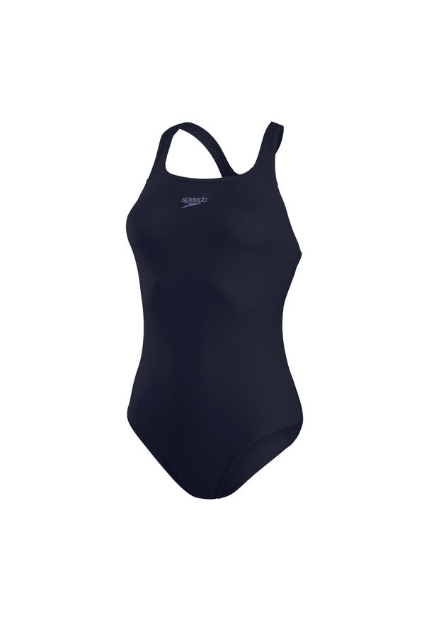 Damski jednoczęściowy kostium kąpielowy Speedo Eco+ Medalist. Kolor: niebieski. Materiał: poliester