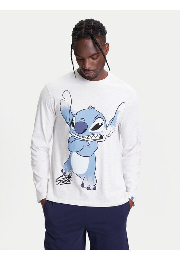 United Colors of Benetton - United Colors Of Benetton Koszulka piżamowa 3VR54M01X Szary Regular Fit. Kolor: szary. Materiał: bawełna