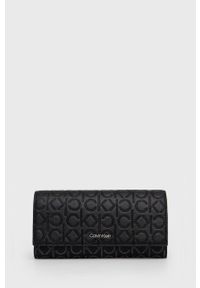 Calvin Klein - Portfel. Kolor: czarny. Materiał: materiał #1