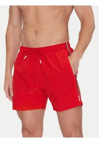 BOSS Szorty kąpielowe Iconic 50491594 Czerwony Regular Fit. Kolor: czerwony. Materiał: syntetyk