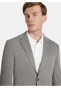 Pako Lorente - PAKO LORENTE - Szara marynarka w pepitkę z dzianiny. Kolor: szary. Materiał: dzianina. Sezon: jesień #7