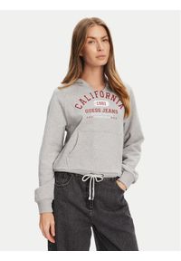 Guess Jeans Bluza W5YQ14 KCPR1 Szary Regular Fit. Kolor: szary. Materiał: bawełna