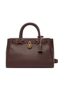 TOMMY HILFIGER - Tommy Hilfiger Torebka American Icon Mini Tote Leather AW0AW17926 Brązowy. Kolor: brązowy. Materiał: skórzane #1