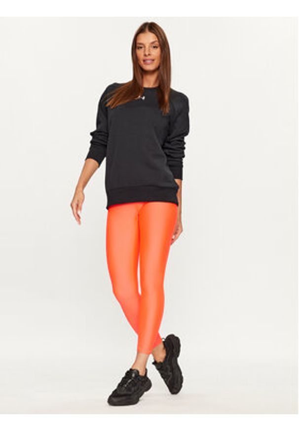 Under Armour Bluza Ua Rival Fleece Crew 1379508 Czarny Loose Fit. Kolor: czarny. Materiał: bawełna