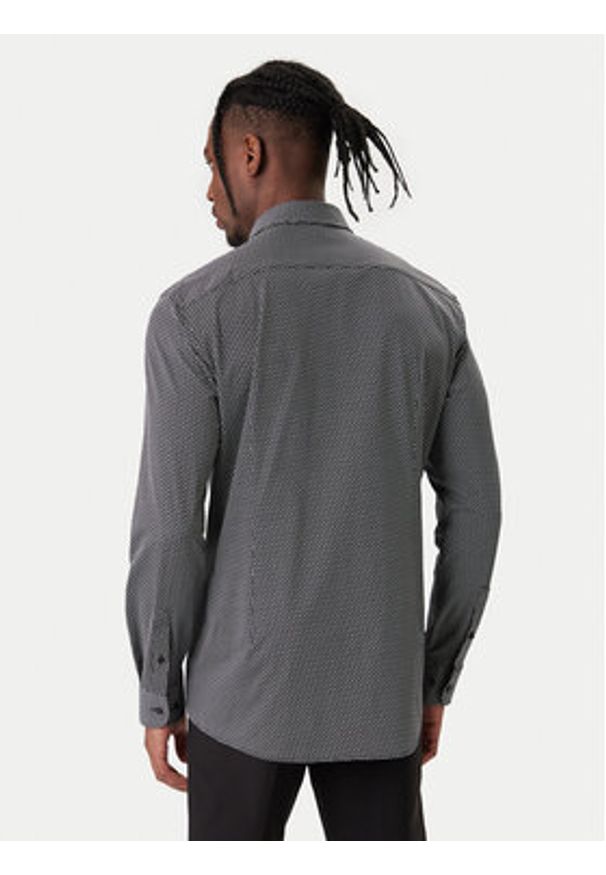 BOSS Koszula P-Hank 50556102 Czarny Slim Fit. Kolor: czarny. Materiał: syntetyk