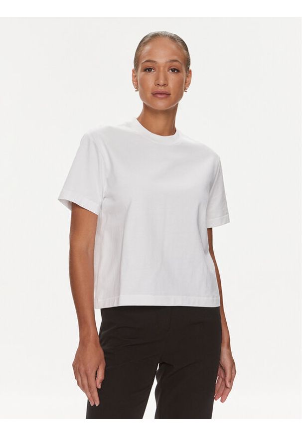Samsoe & Samsoe - Samsøe Samsøe T-Shirt Sienna F23100117 Biały Regular Fit. Kolor: biały. Materiał: bawełna