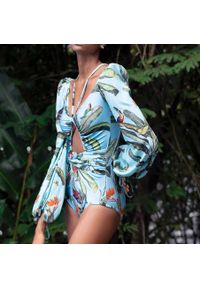 Intica - Strój kąpielowy z długim rękawem UV ochrona szybkoschnący Zwaanhilde. Kolor: wielokolorowy. Materiał: materiał. Długość: długie #7