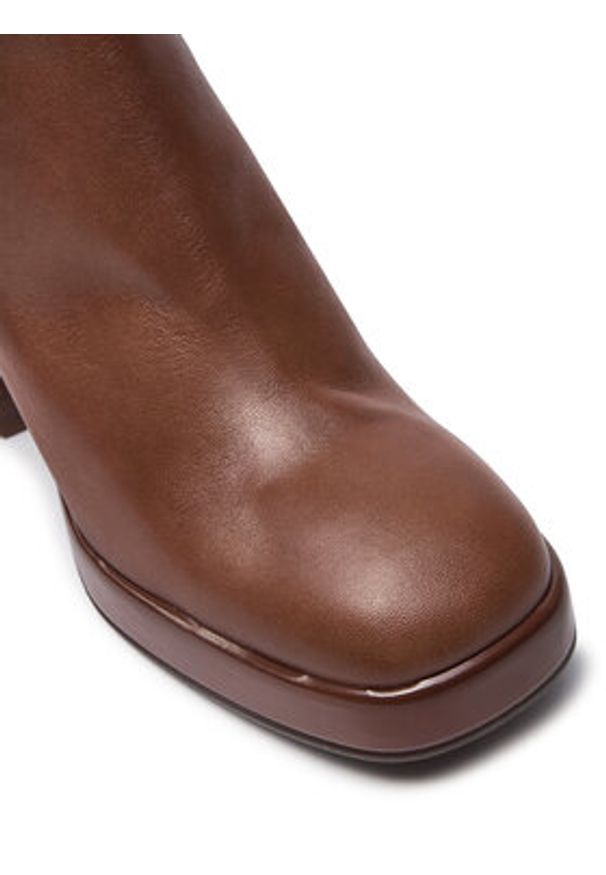 Hispanitas Botki Soho-I24 HI243674 Brązowy. Kolor: brązowy. Materiał: skóra