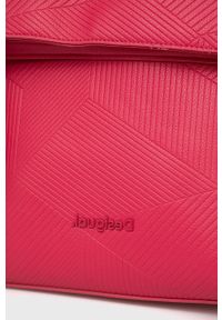 Desigual plecak 22SAKP08 damski kolor różowy duży gładki. Kolor: różowy. Wzór: gładki #4