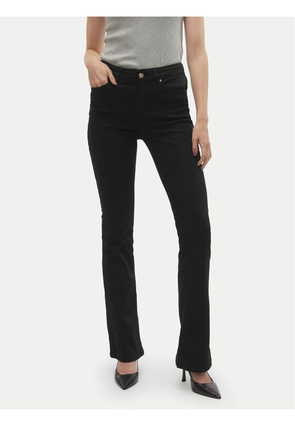 Vero Moda Jeansy Flash 10305103 Czarny Flared Fit. Kolor: czarny