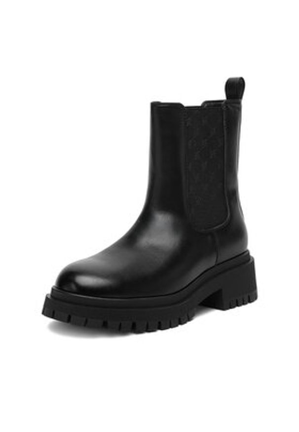 Nine West Sztyblety CEO-BASIMA-01 Czarny. Kolor: czarny. Materiał: materiał, skóra
