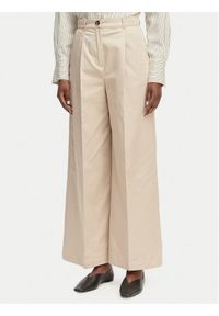 Marella Spodnie palazzo Aceri 2615131071 Beżowy Wide Leg. Kolor: beżowy. Materiał: syntetyk #1