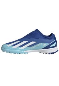 Adidas - Buty piłkarskie adidas X Crazyfast.3 Ll Tf Jr IE1500 niebieskie. Kolor: niebieski. Materiał: syntetyk, guma. Sport: piłka nożna