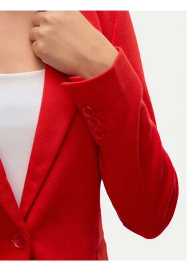 Vero Moda Marynarka Julia 10154123 Czerwony Regular Fit. Kolor: czerwony. Materiał: wiskoza