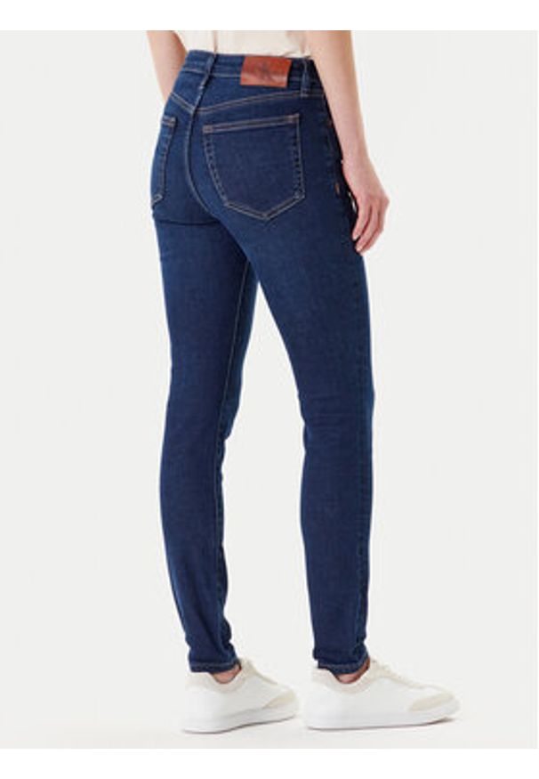 Calvin Klein Jeans Jeansy LV047B772G Granatowy Skinny Fit. Kolor: niebieski