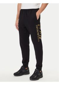 EA7 Emporio Armani Spodnie dresowe 7M001753 AF17787 UC001 Czarny Regular Fit. Kolor: czarny. Materiał: bawełna