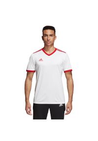 Adidas - Koszulka piłkarska dla dzieci adidas Tabela 18 Jersey junior. Kolor: biały, czerwony, wielokolorowy. Materiał: jersey. Sport: piłka nożna #2