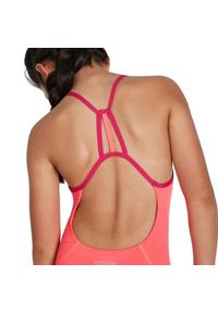 Kostium kąpielowy dziewczęcy Speedo Lane Line różowy. Kolor: różowy