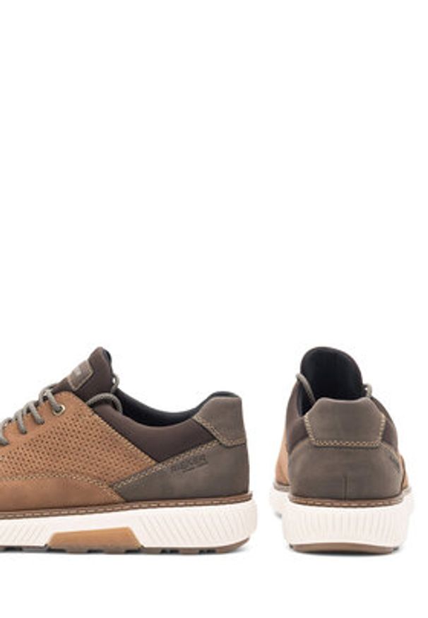 Rieker Półbuty B3355-24 Brązowy. Kolor: brązowy. Materiał: skóra