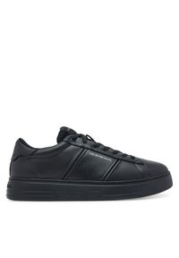 Emporio Armani Sneakersy EM003701 AF18017 MC005 Czarny. Kolor: czarny. Materiał: skóra