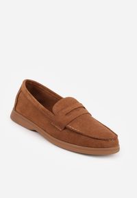 Renee - Brązowe Mokasyny Casual VICES z Imitacji Zamszu z Wkładką ze Skóry Naturalnej Sheiris. Okazja: na co dzień. Kolor: brązowy. Materiał: zamsz, skóra. Styl: casual #3