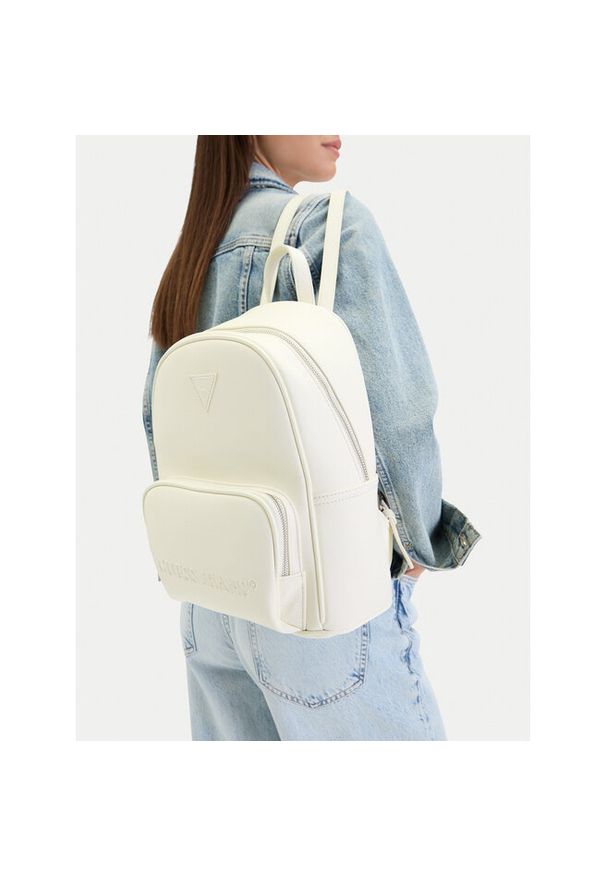 Plecak Guess Jeans. Kolor: kremowy