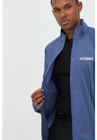 adidas TERREX wiatrówka Multi kolor niebieski. Kolor: niebieski. Materiał: tkanina, materiał. Wzór: ze splotem #4