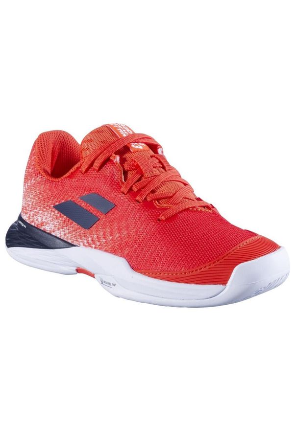 Buty tenisowe chłopięce Babolat Jet Mach 3 Junior All Court 34. Kolor: biały, czerwony, czarny, wielokolorowy. Sport: tenis