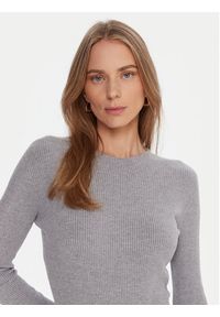 Kontatto Sweter 3M0809C Szary Regular Fit. Kolor: szary. Materiał: syntetyk