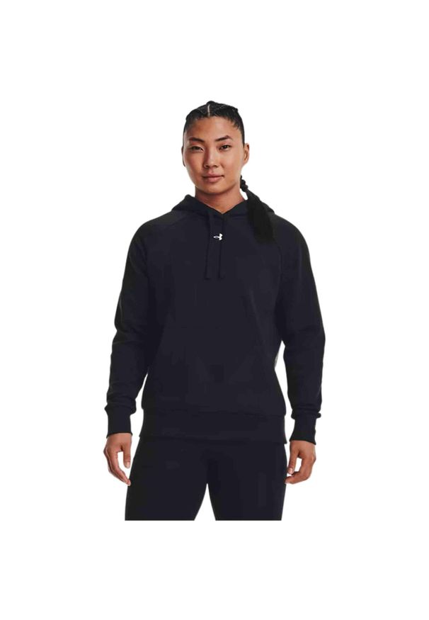 Bluza damska Under Armour Rival Fleece Hoodie. Typ kołnierza: kaptur. Kolor: czarny. Sport: fitness