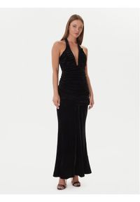 BARDOT - Bardot Sukienka wieczorowa Elvira Halter 60117DB Czarny Regular Fit. Typ kołnierza: dekolt halter. Kolor: czarny. Materiał: syntetyk. Styl: wizytowy #1
