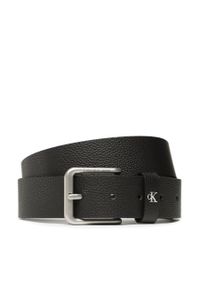 Pasek Męski Calvin Klein Jeans Round Classic Belt 35mm K50K510156 BDS. Kolor: czarny. Materiał: skóra