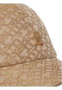 TOMMY HILFIGER - Tommy Hilfiger Czapka z daszkiem Monogram AW0AW17139 Beżowy. Kolor: beżowy. Materiał: materiał, bawełna #3
